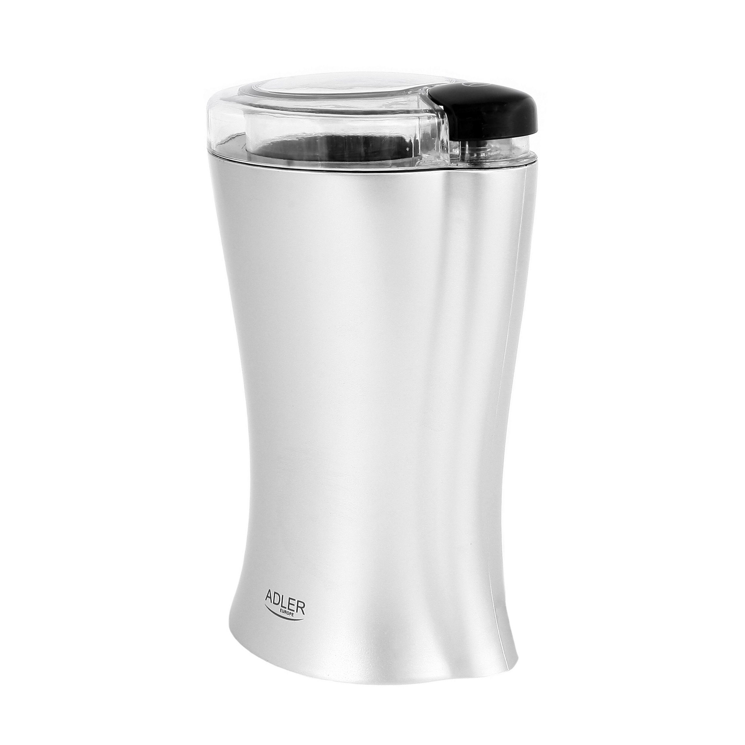 JUNG Kaffeemühle AD443 elektrische Universalmühle 2in1 Edelstahl Mühle Zerkleinerer, 150,00 W, Kegelmahlwerk, 70,00 g Bohnenbehälter, Grinder Universalzerkleinerer Zerkleinerer Kaffeemühle Mühle Chopper