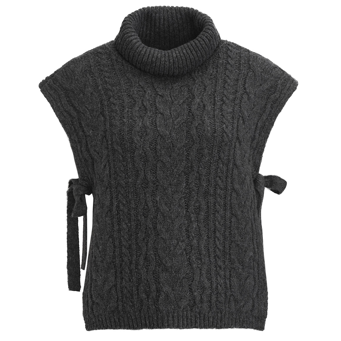 Damen Umstands-Strickpullunder mit Rollkragen