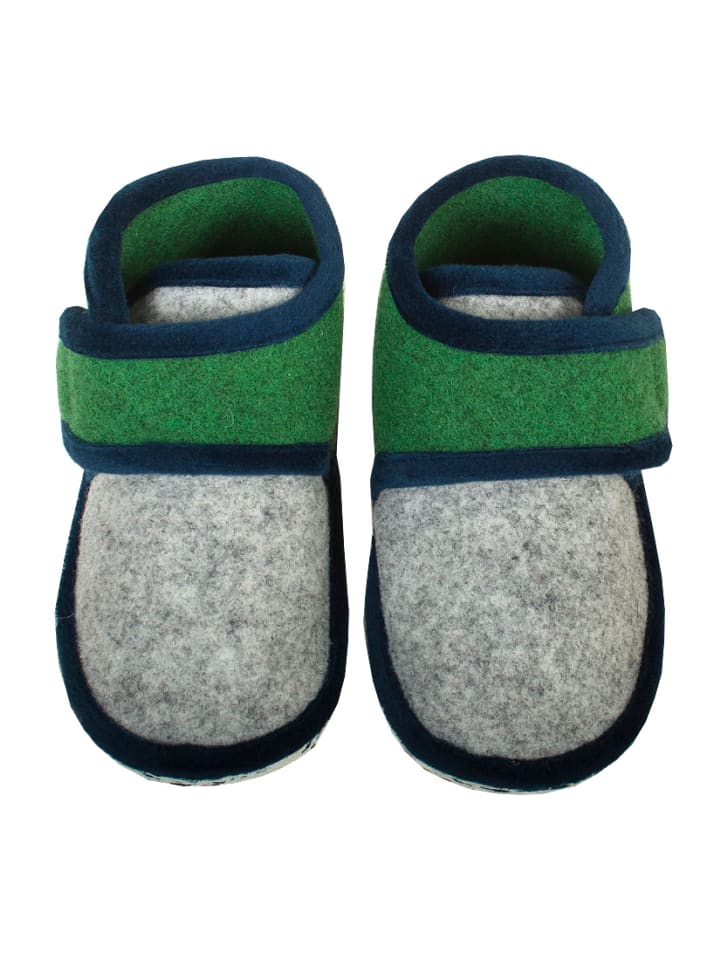 Adelheid Kinderpantoffeln grün in Grün günstig kaufen