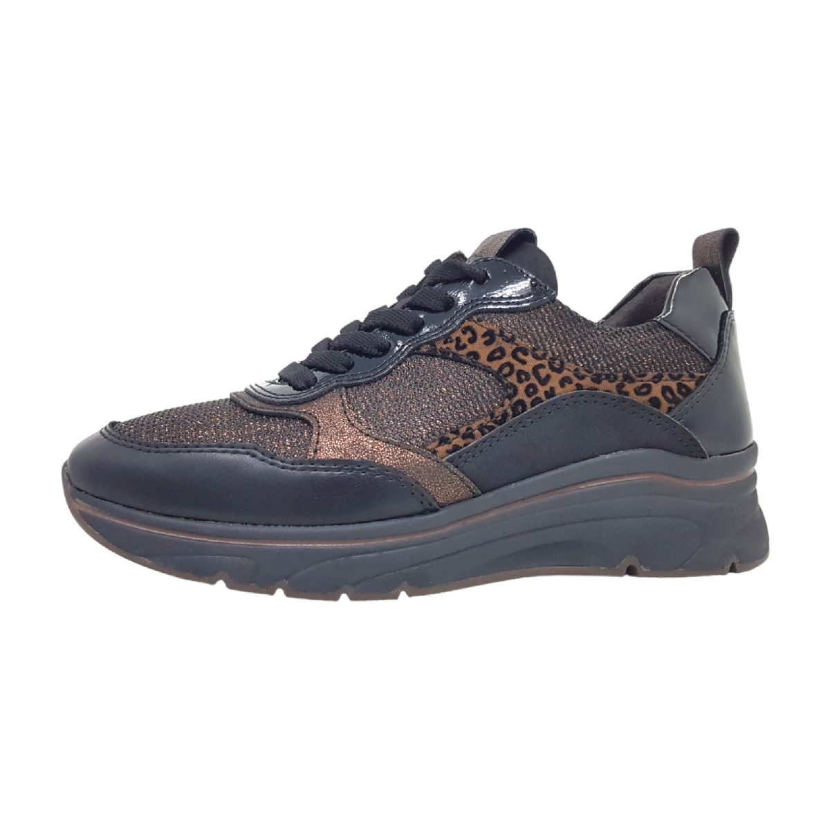 Tamaris M2372141 Women Lace-up 1-23721-41/988 Schwarz 988 bronce comb