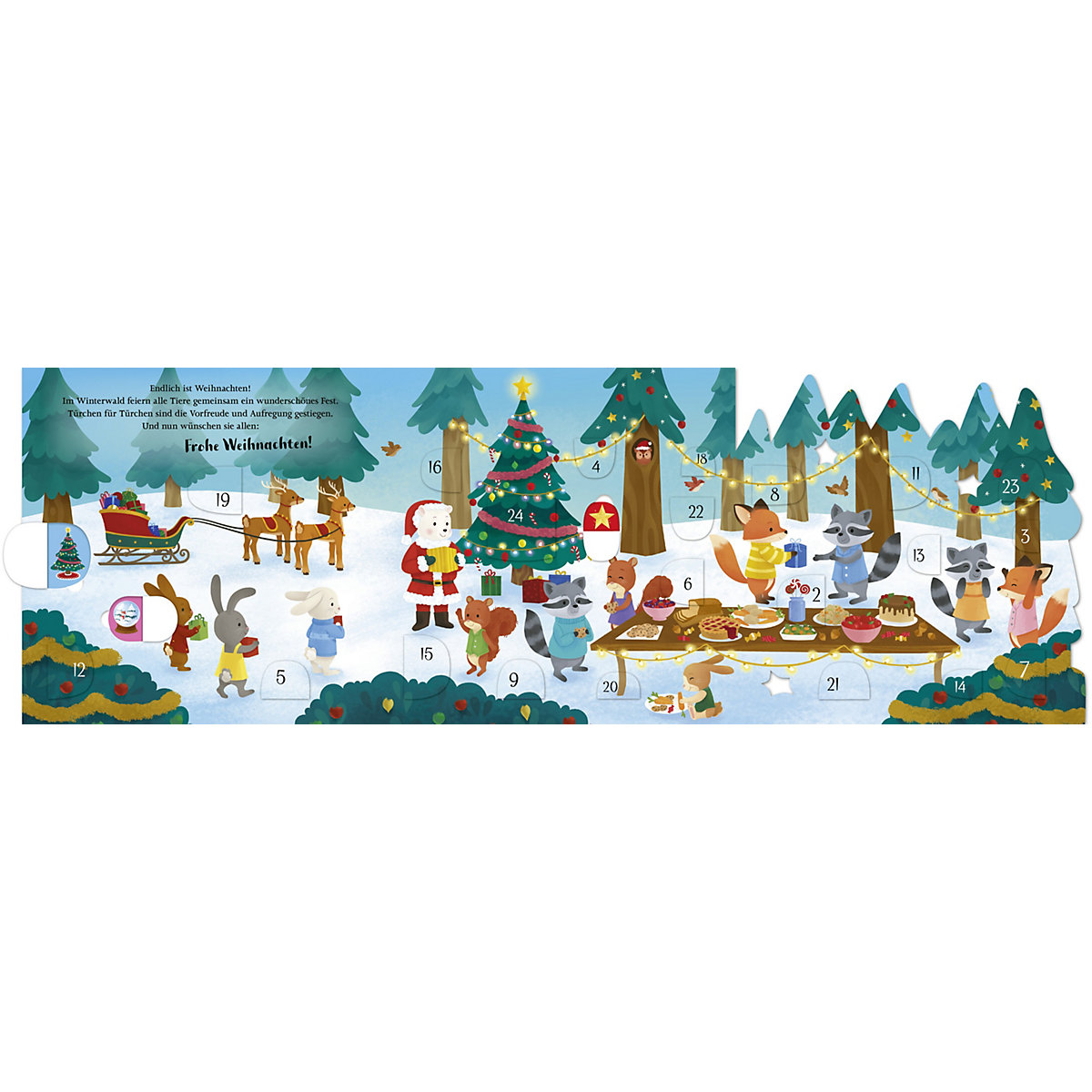Glücksfisch: Mein allerschönstes Adventskalenderbuch (Stimmungsvoller Adventskalender und Buch im einem mit 24 Türchen)