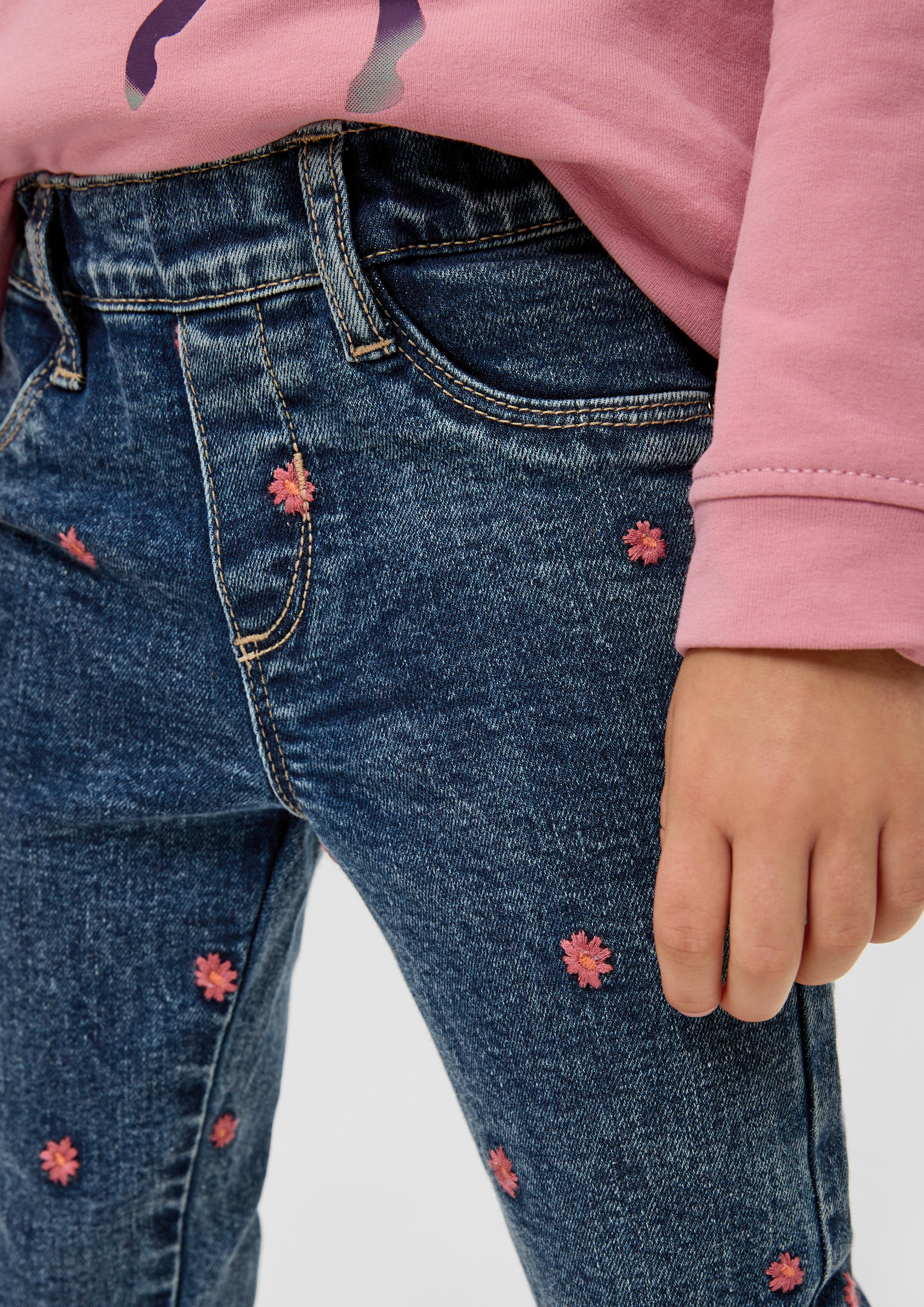 Treggings: Jeans mit Stickerei  2133527-56Z4