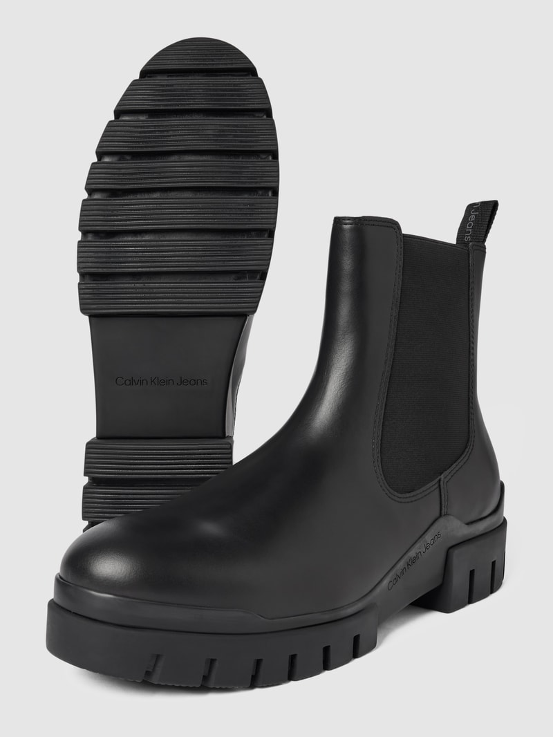 Chelsea Boots aus Leder Modell ' in black