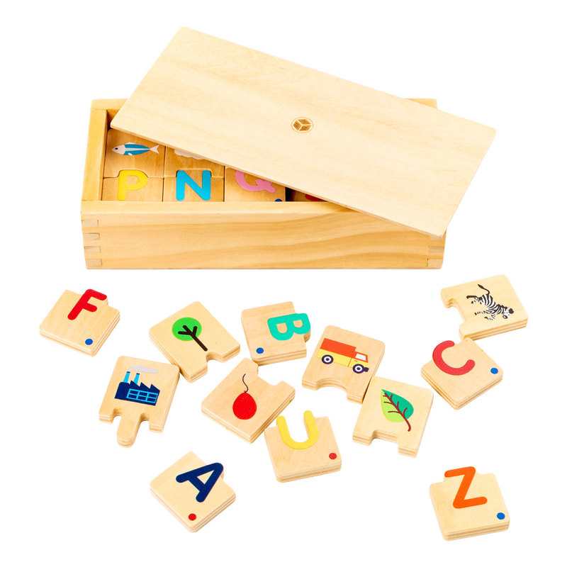 Coffret A,B,C en bois Oxybul