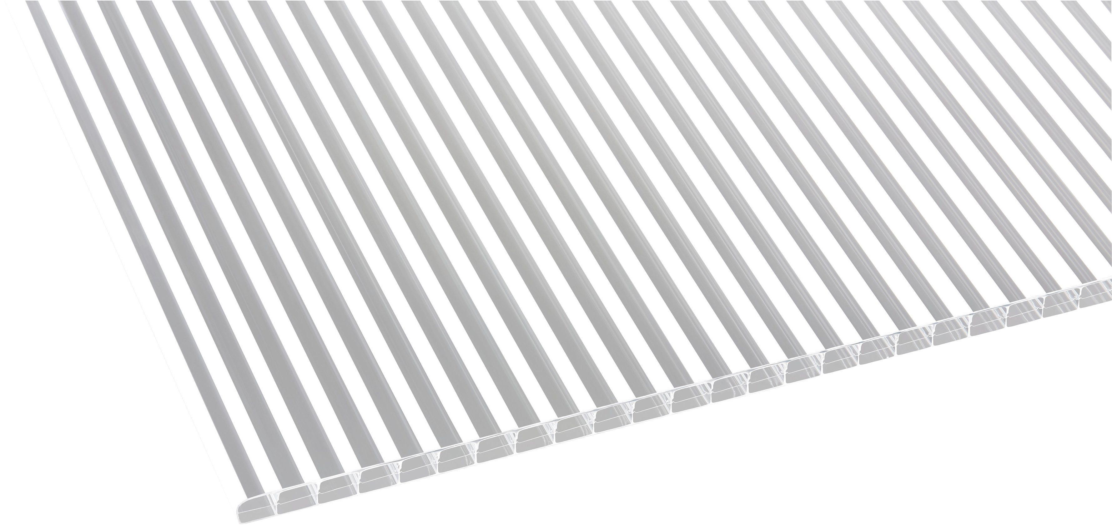 GUTTA Terrassendach Premium, BxT: 611x506 cm, Bedachung Doppelstegplatten, BxT: 712x506 cm, Dach Polycarbonat klar
