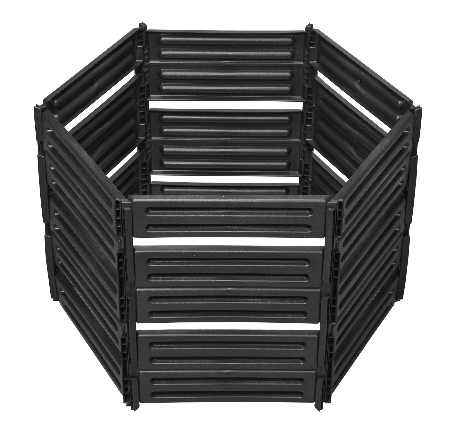 GARANTIA Komposter AIR-KING Komposter Steckkomposter 600 L schwarz Ø 111 cm, 600 l, (1 Stück), Praktisches Stecksystem