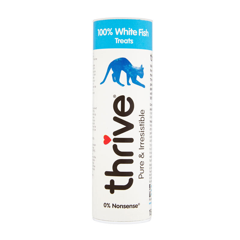 Thrive Snacks Thrive 100% Katzensnacks Weißfisch, 15 g