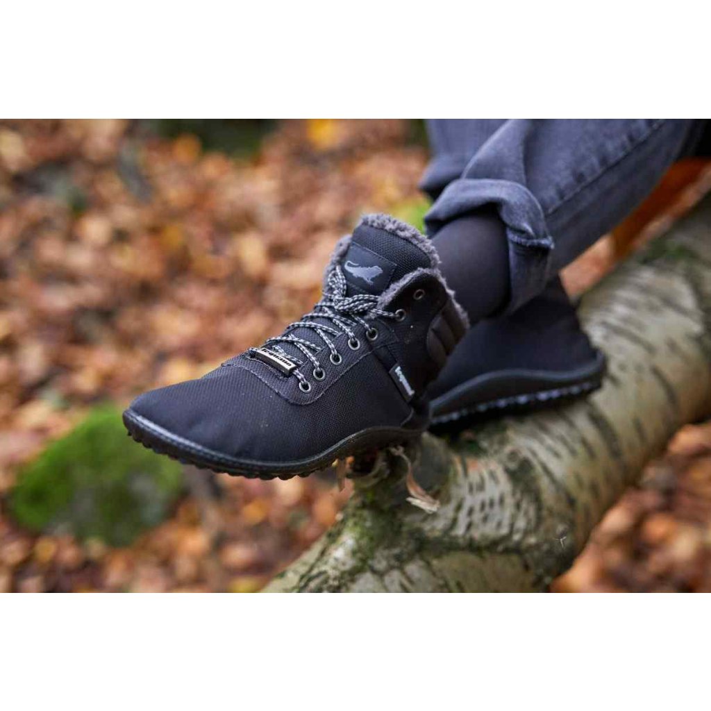 Leguano Kosmo Black Winterbarfußschuhe