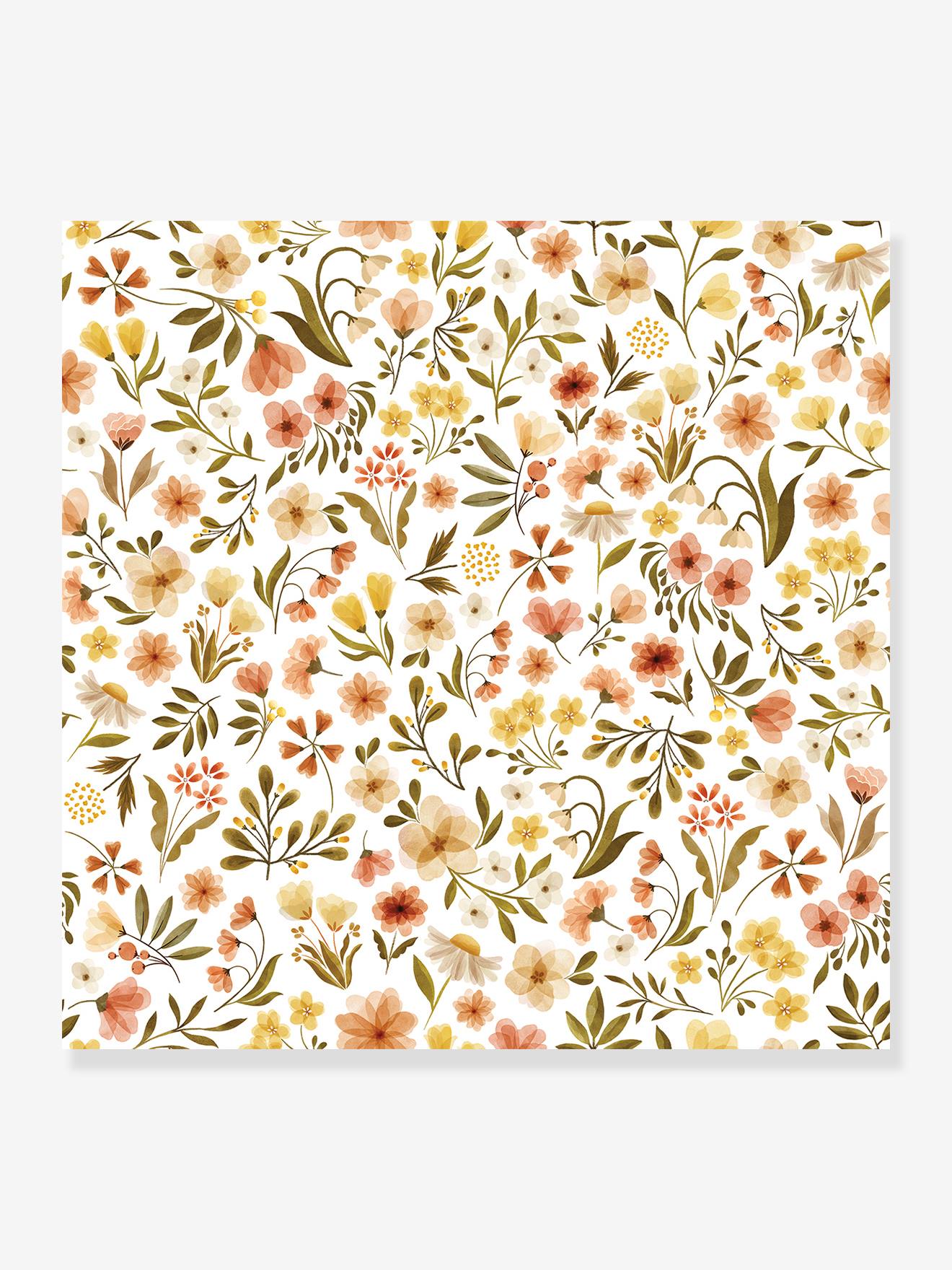 Lilipinso Kinderzimmer Vliestapete mit Wiesenblumen FELIDAE LILIPINSO - rosa nude