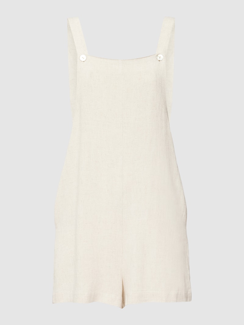 Playsuit mit Eingrifftaschen in beige