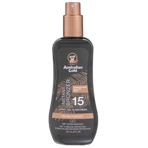 Australian Gold Instant Bronzer SPF15 Zonnebrand Spray Gel 237ml