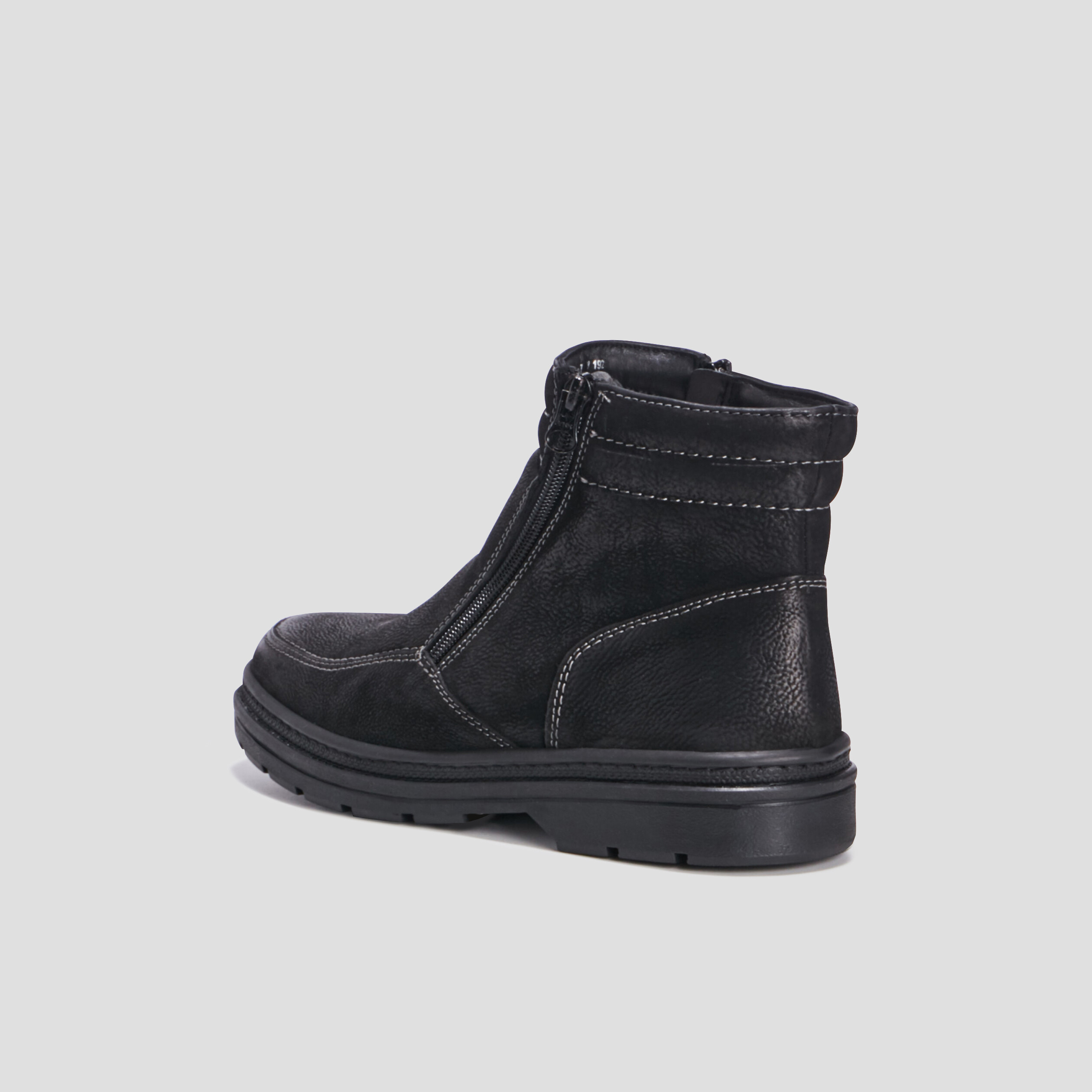 Bottines en cuir noir homme | La Halle