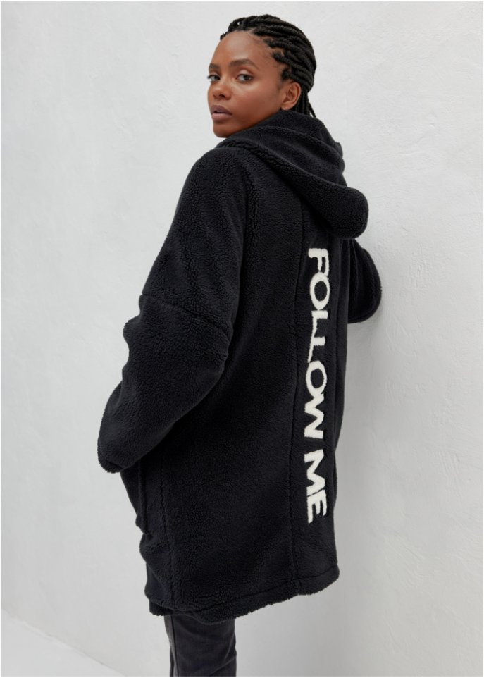 Oversize Teddy-Jacke