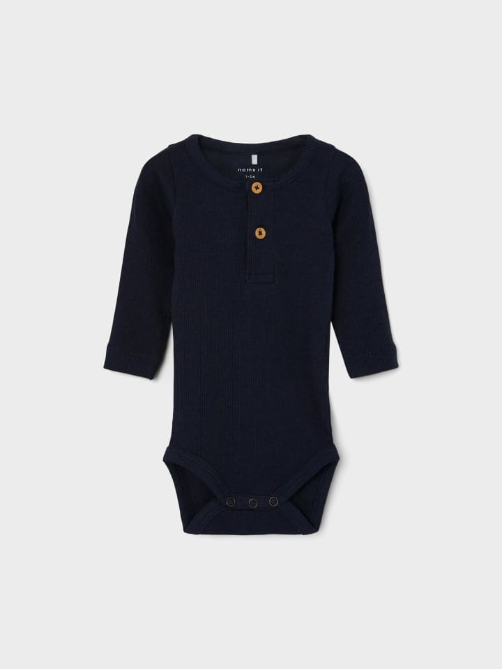 name it Grandad Langarmbody in dark sapphire günstig kaufen