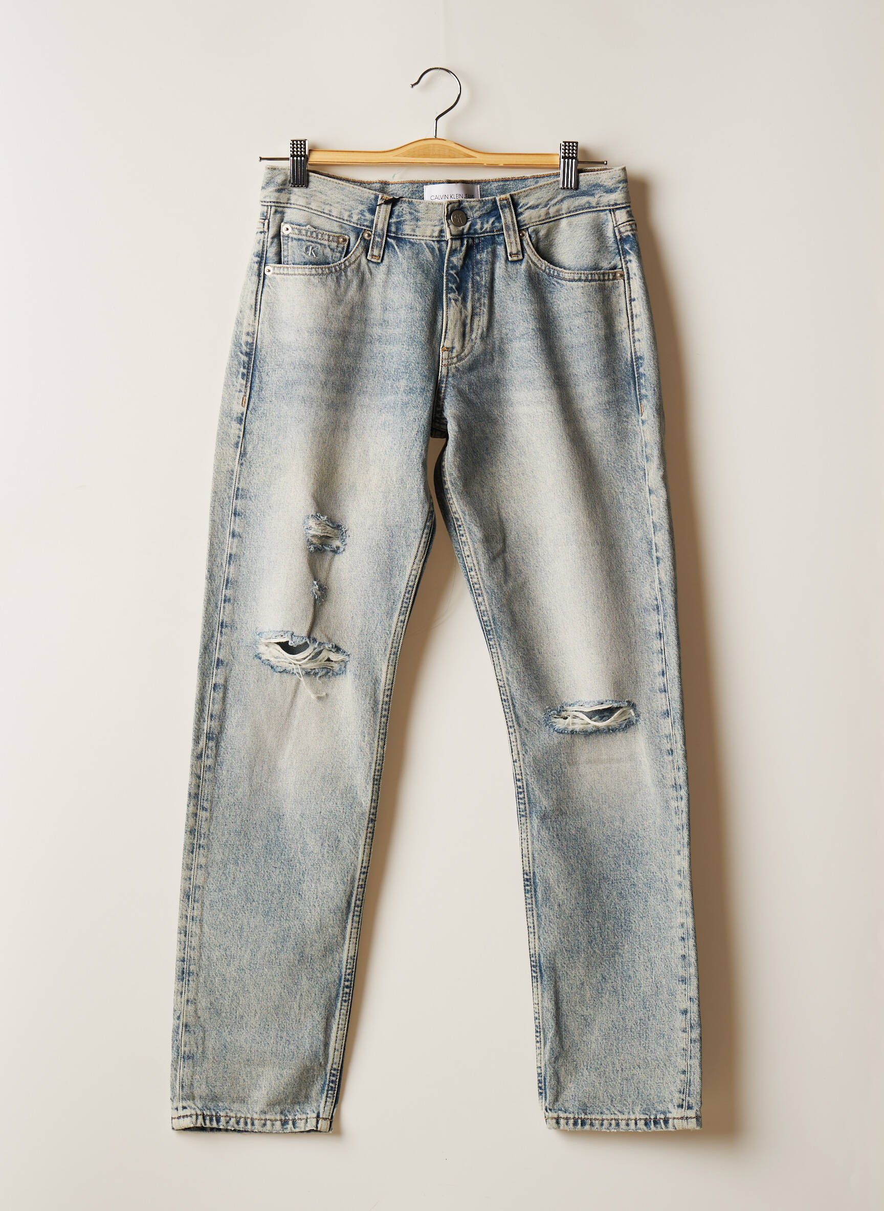 Calvin Klein Jean Mom Femme couleur bleu