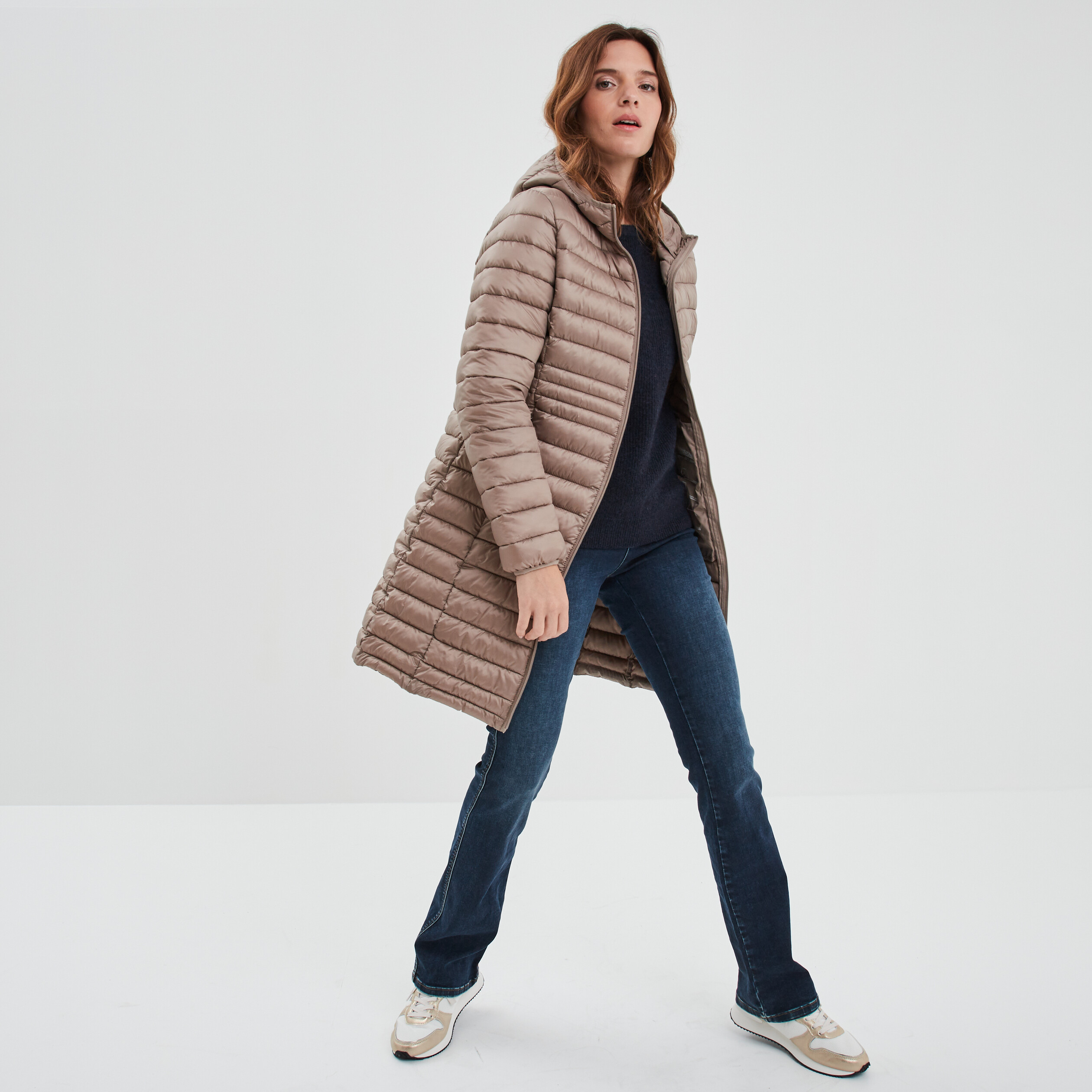 Jeans bootcut liserés métallisés denim stone femme | La Halle