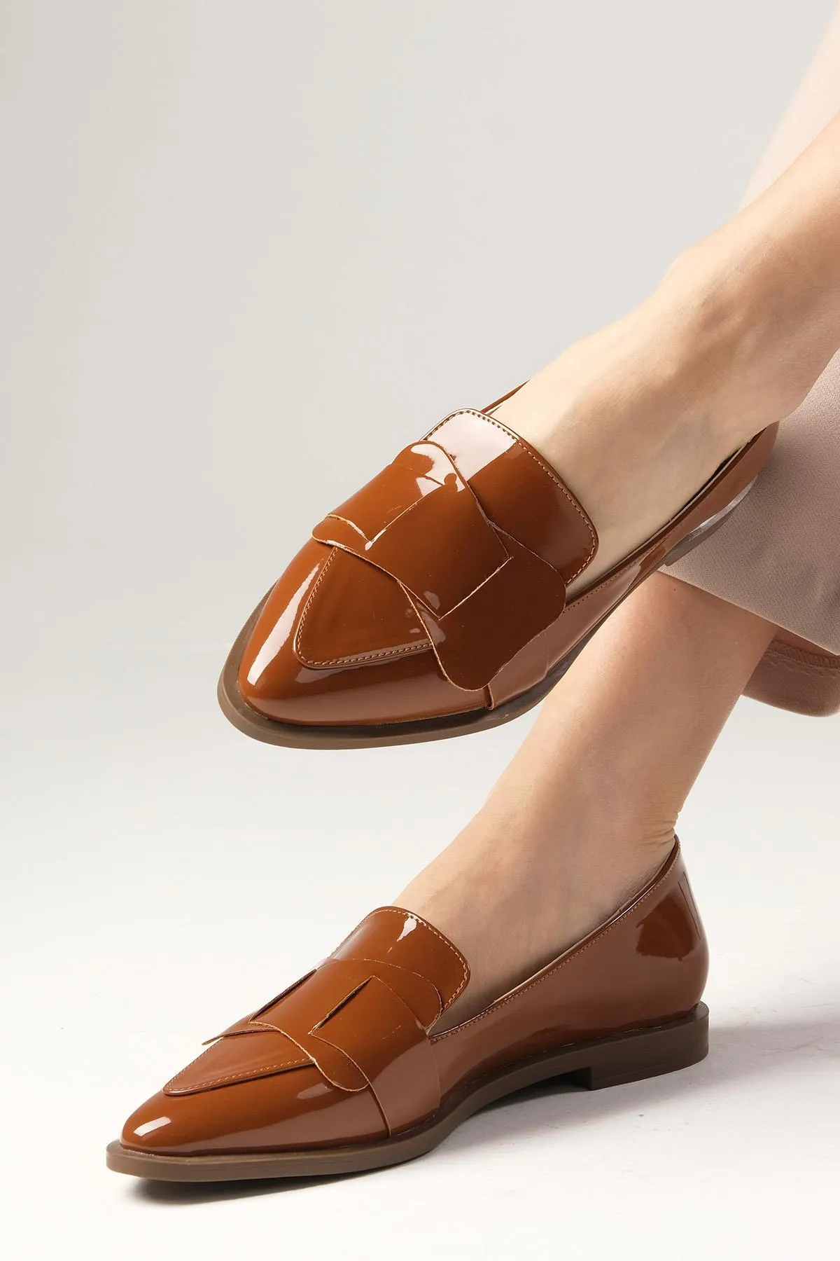 Mio Gusto  Nora Tan Farbe Damen Loafer Casual Flache Schuhe