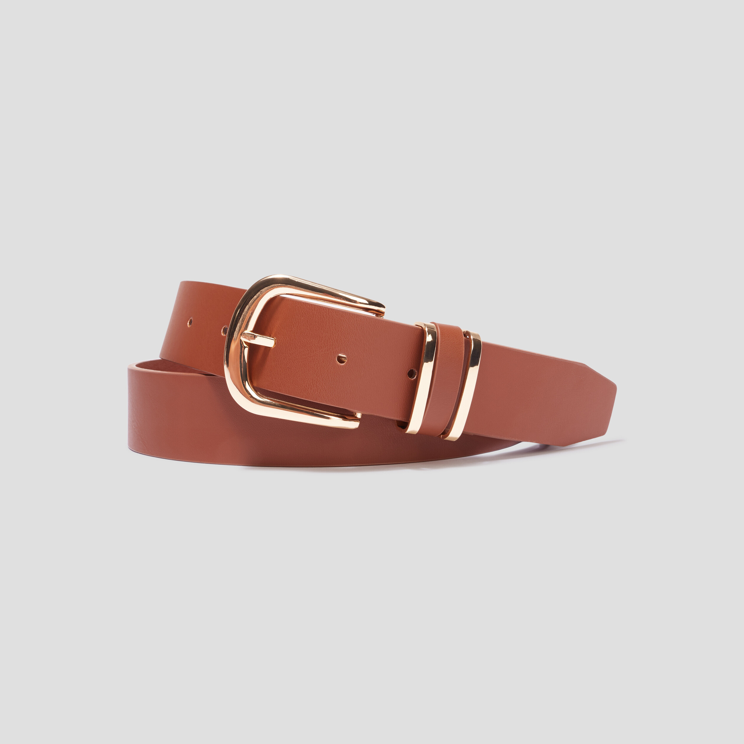 Ceinture avec boucle marron femme | La Halle