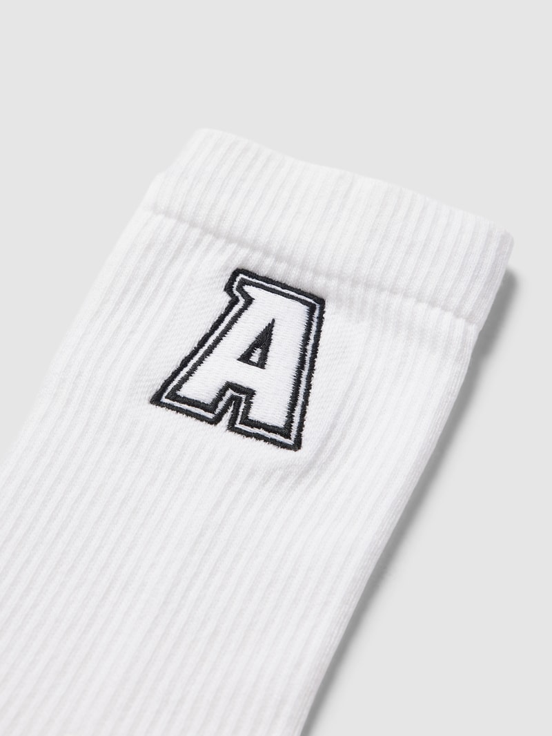 Socken mit Label-Stitching in weiß