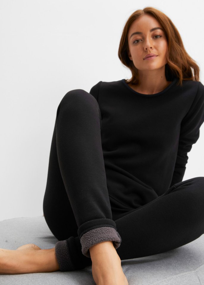 Thermo Funktionsleggings mit Kuschelfleece Futter