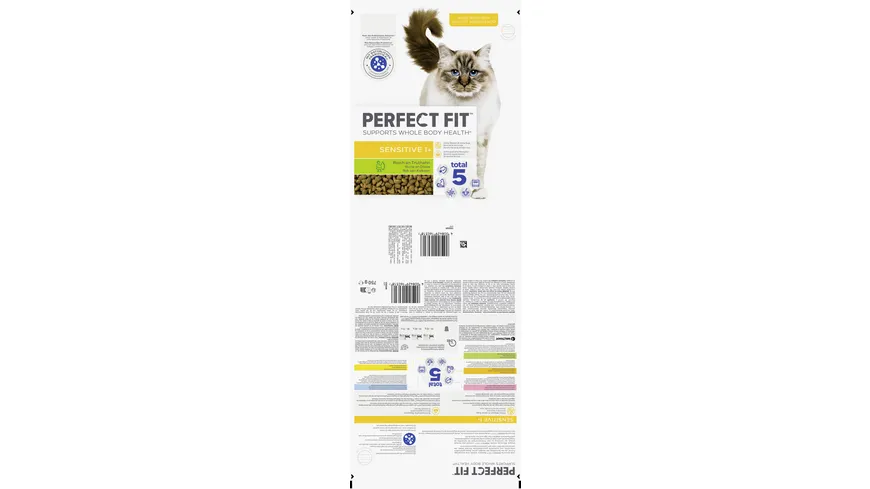 PERFECT FIT™ Katzentrockenfutter Beutel Sensitive 1+ mit Truthahn 750 g
