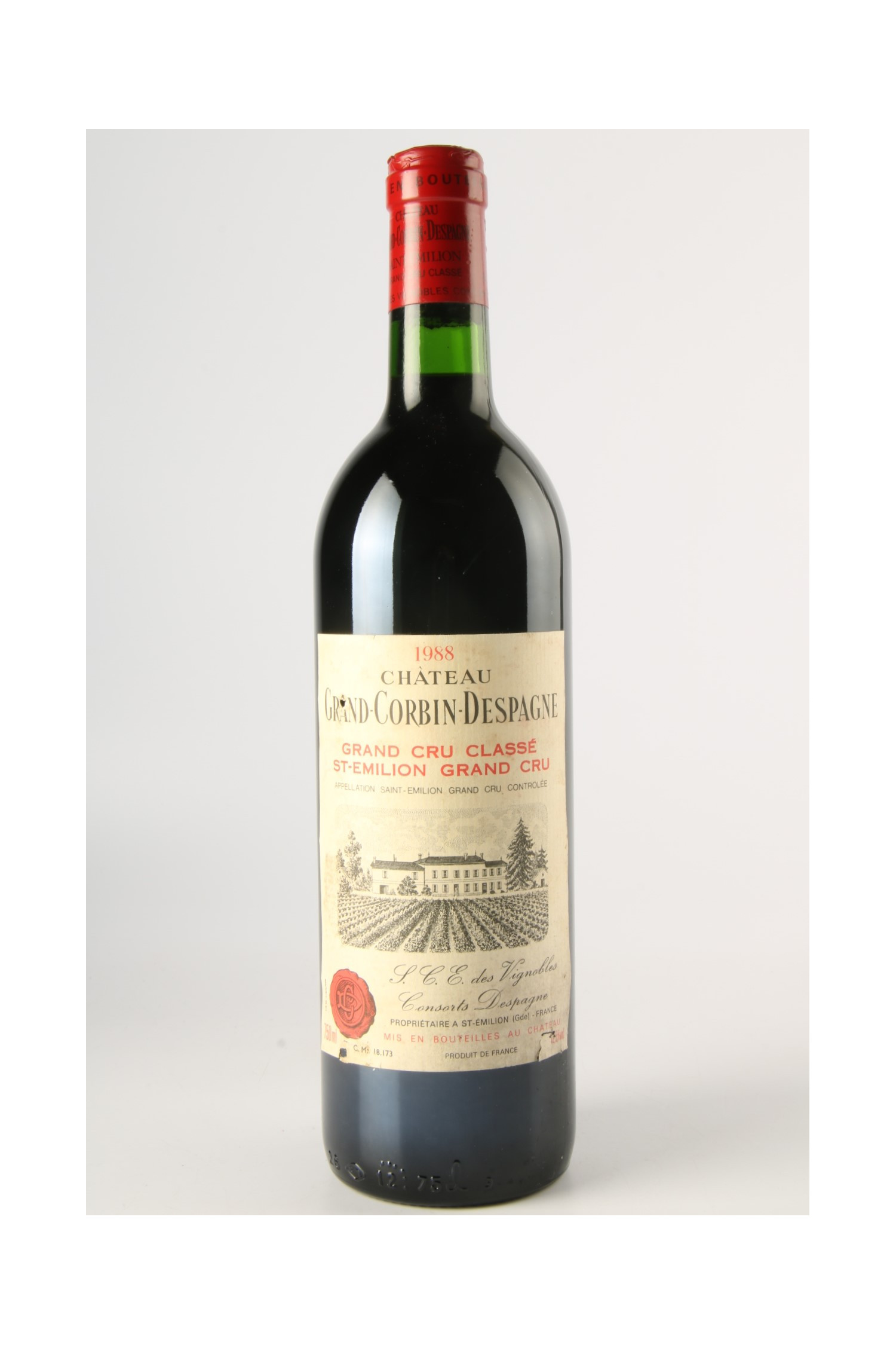 Château Grand Corbin Despagne 1988, Saint Emilion