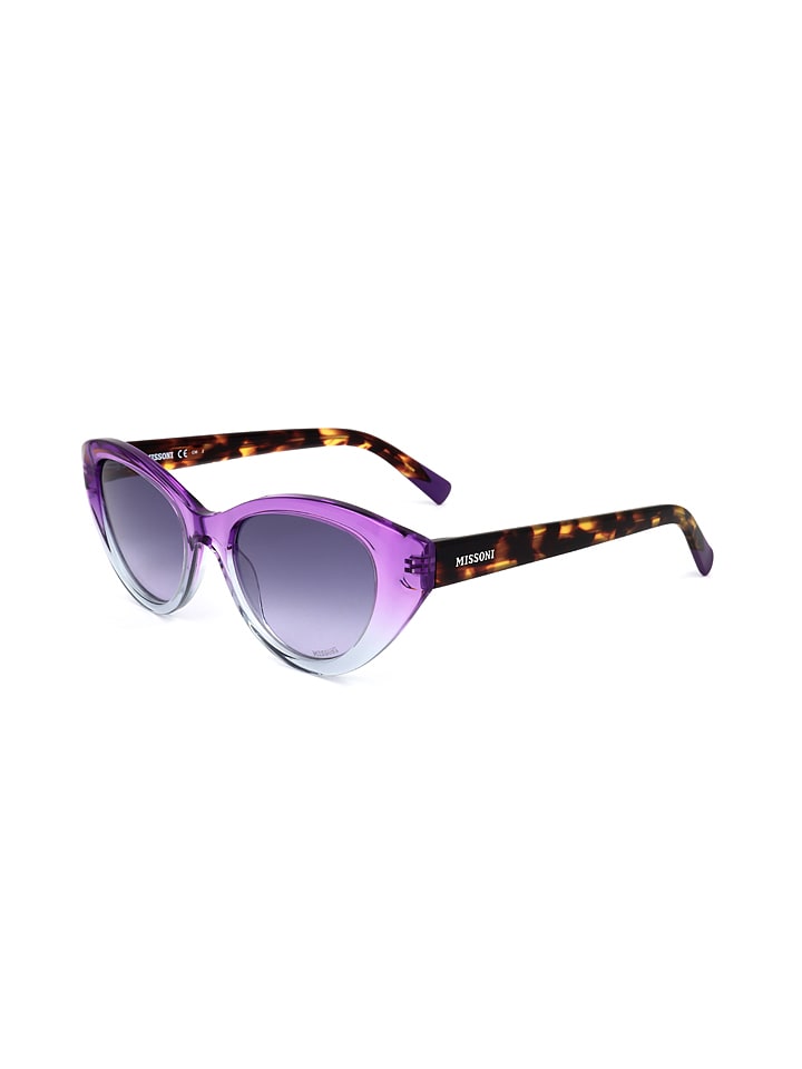 Missoni Damen-Sonnenbrille in Lila-Braun/ Blau günstig kaufen 53