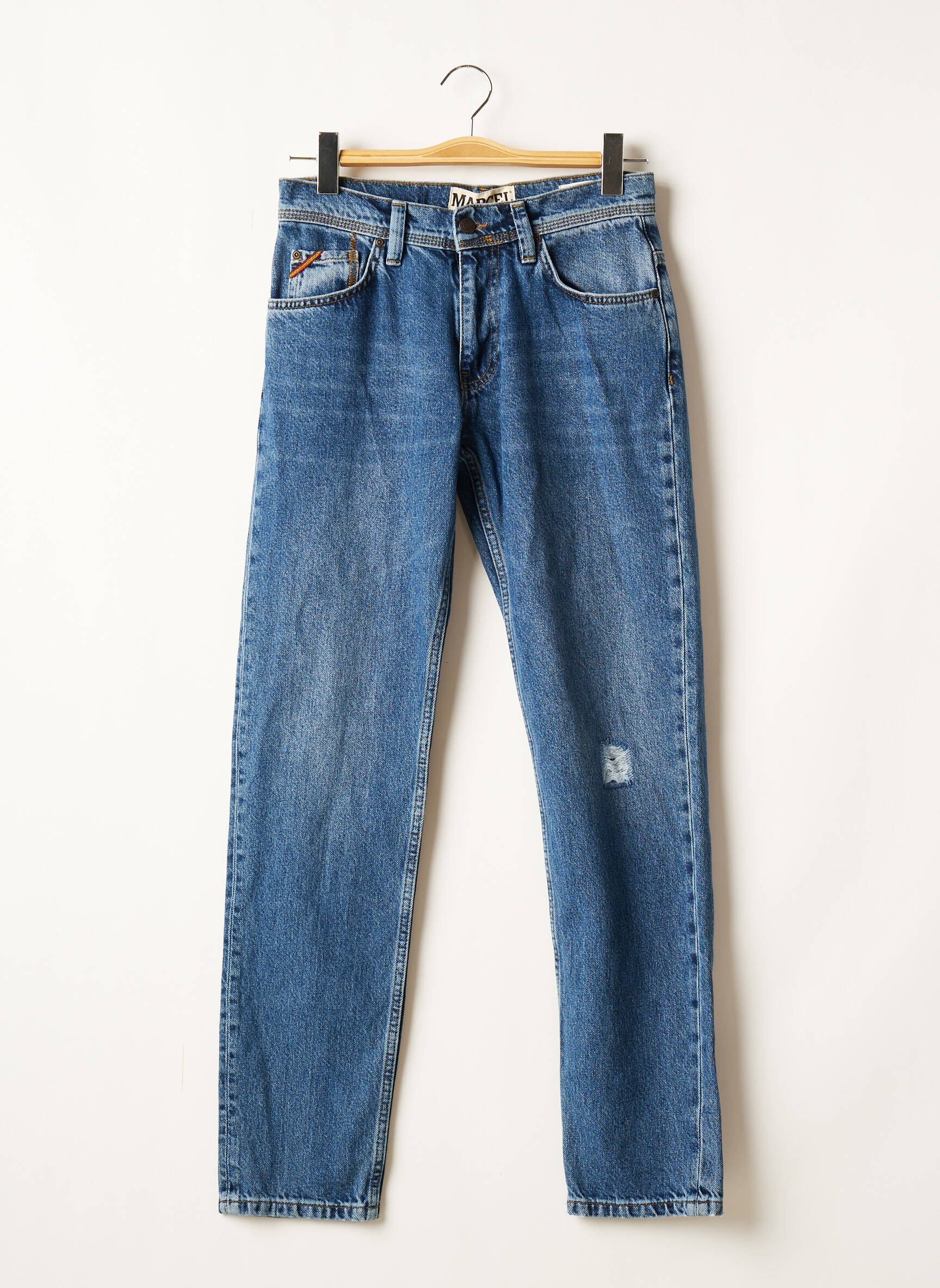 Le Fabuleux Marcel De Bruxelles Jean Mom Femme couleur bleu