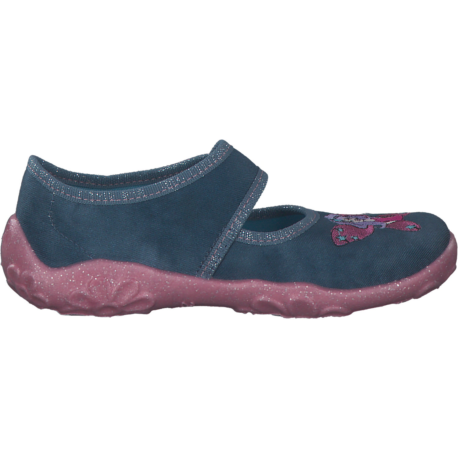 Superfit BONNY 00282, Hausschuhe, Kinder, Blau/Rosa