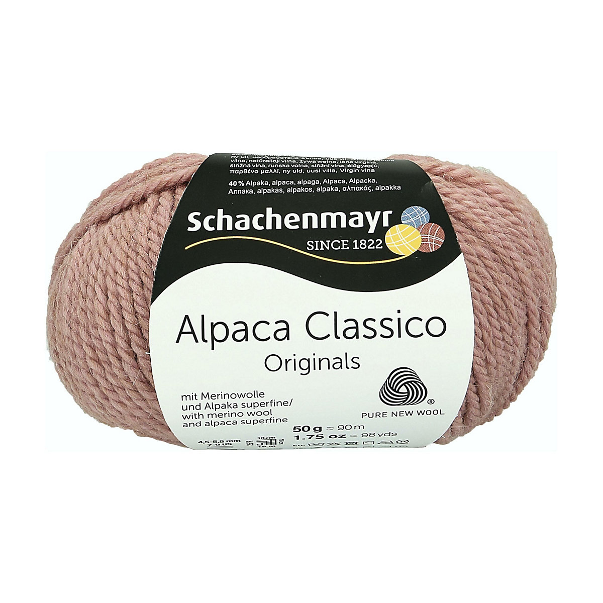 Handstrickgarne Alpaca Classico, 50g Rosé