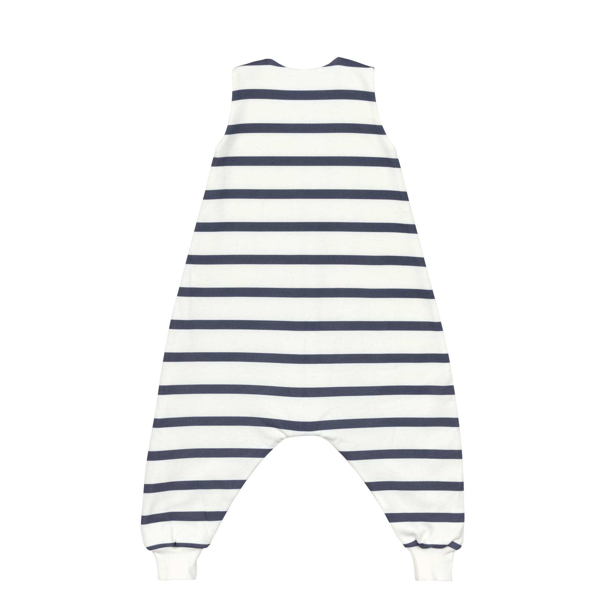 Kinder Schlafoverall 1 TOG - Bio Baumwolle, Gestreift, Blau