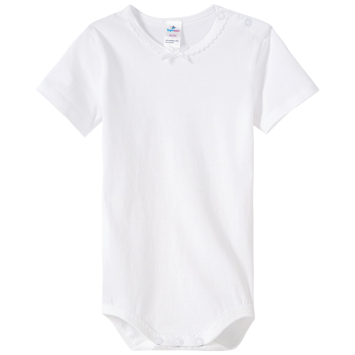 5 Baby Bodys mit Bio-Baumwolle