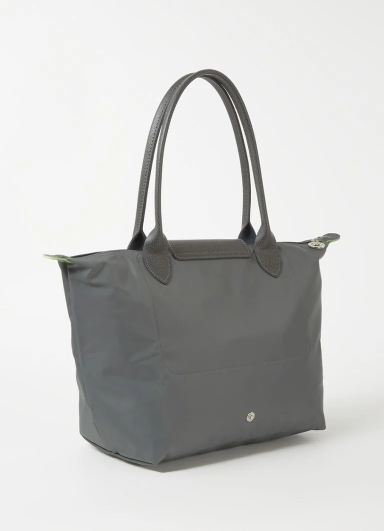 Longchamp Le Pliage Vihreä olkalaukku M nahkayksityiskohdilla
