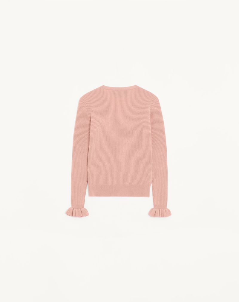 Suéter de cashmere bordado