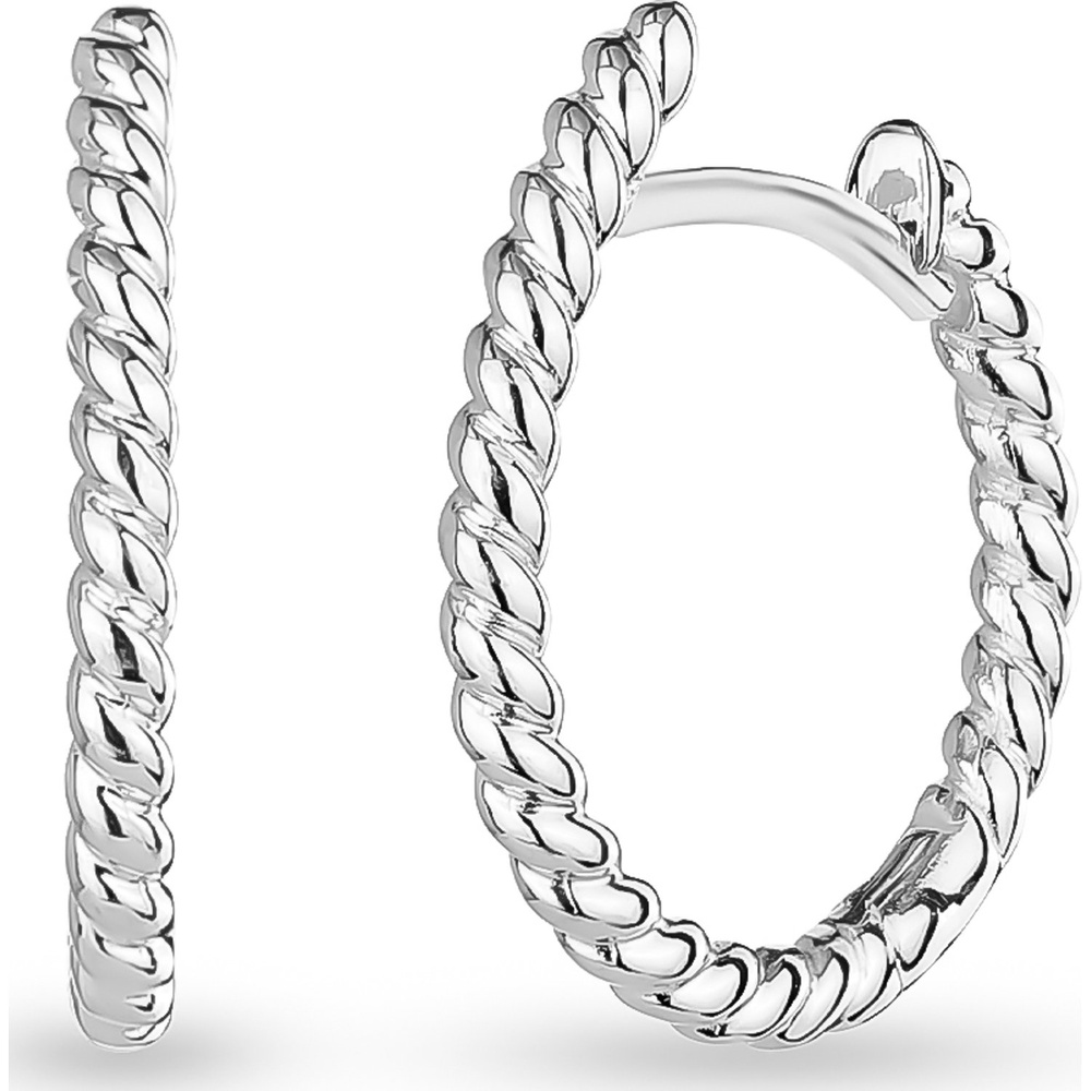 FAVS Créoles 925 Argent Boucles d'oreilles