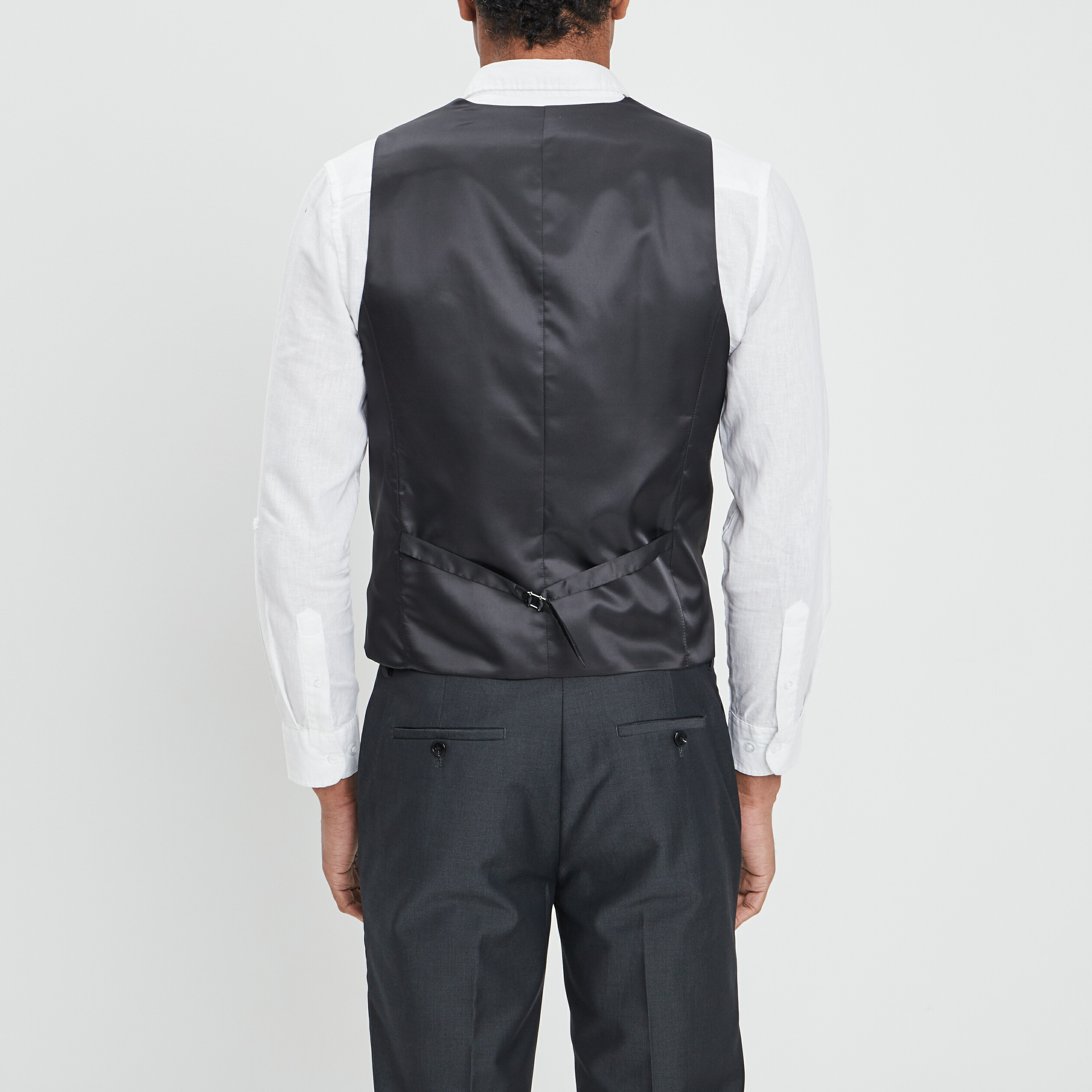 Gilet de costume sans manches gris foncé homme | La Halle