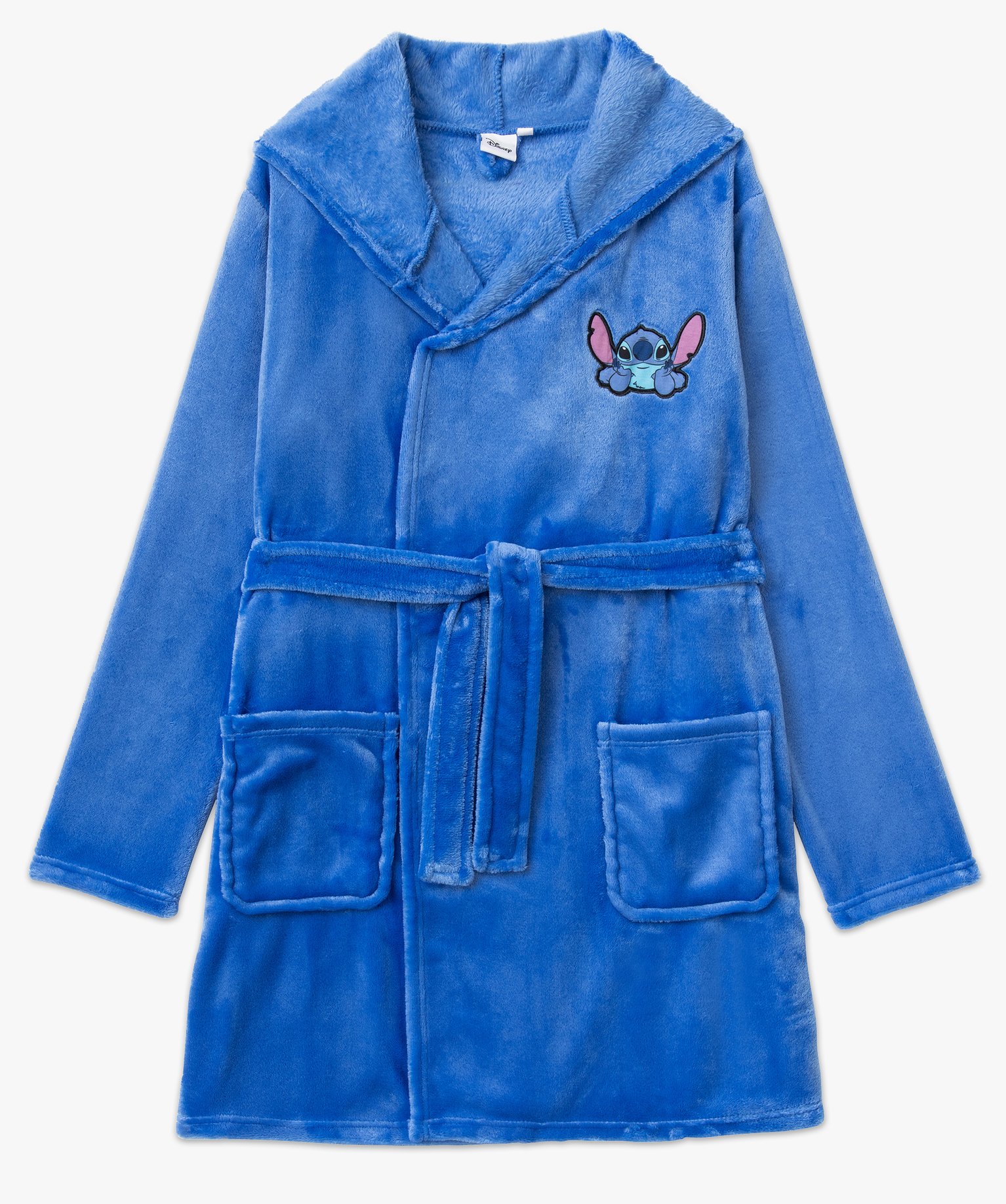 Peignoir en maille peluche avec motif Stitch femme - DS bleu | GEMO