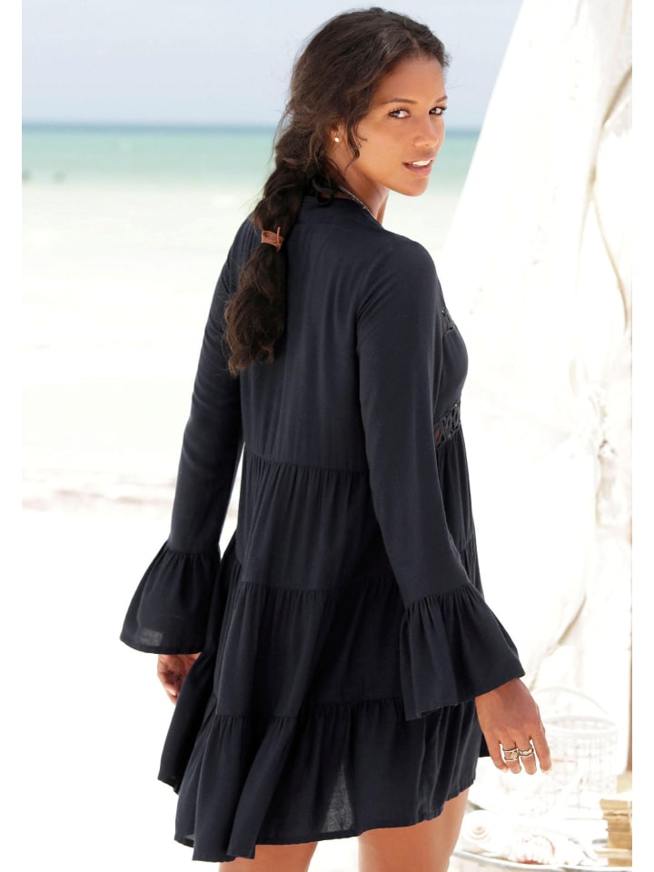 LASCANA Longbluse in schwarz günstig kaufen