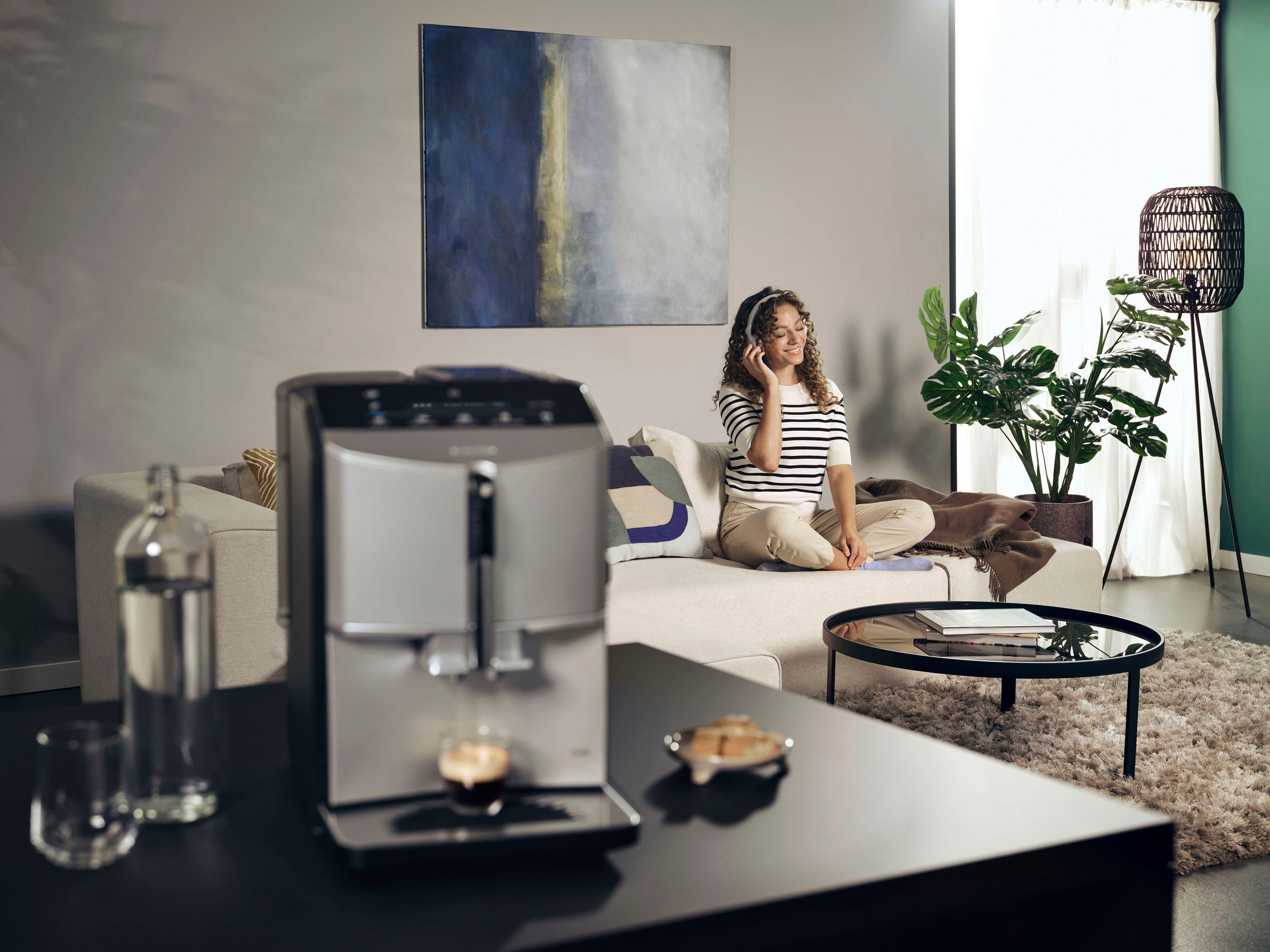 SIEMENS Kaffeevollautomat TF303E07, Inox silver metallic