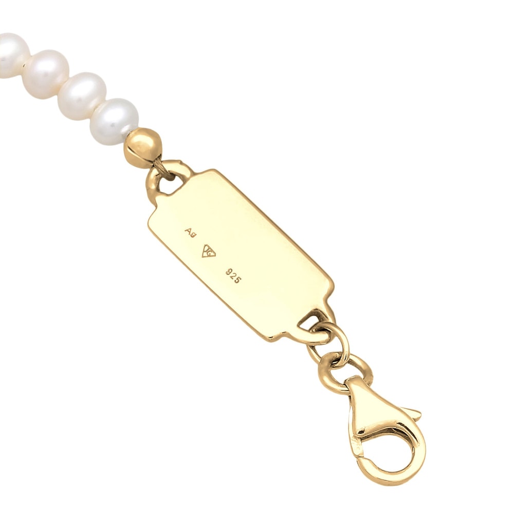 KUZZOI KUZZOI Bracelet Hommes tendance vintage avec perles d'eau douce en argent sterlin Bracelet