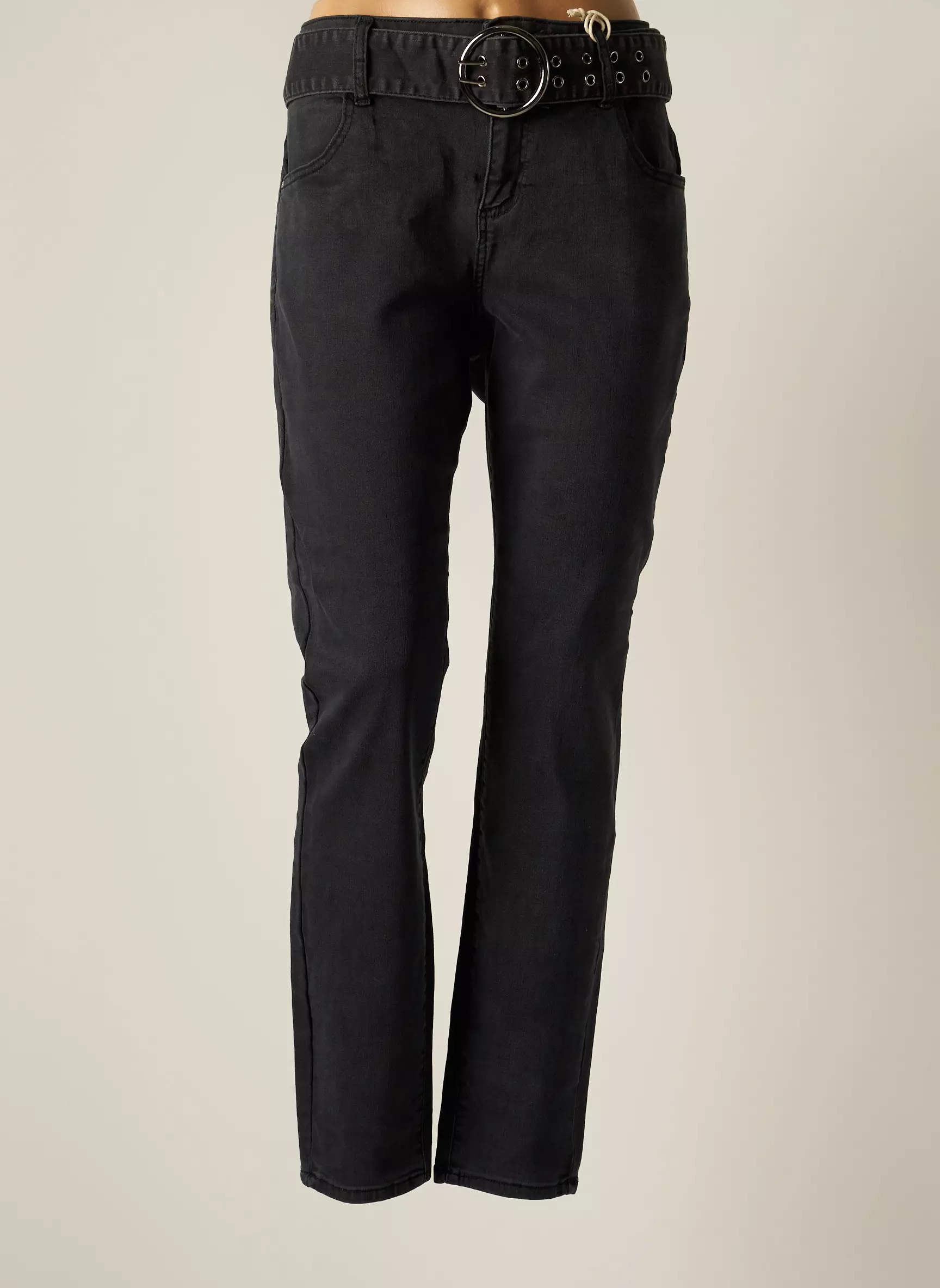 Monday Premium Jeans Coupe Slim Femme couleur gris