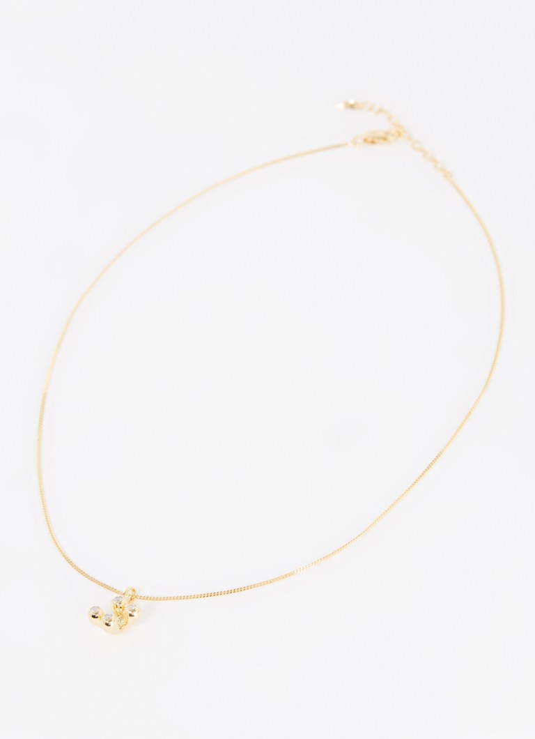 Missoma Atom necklace plated with zirconia