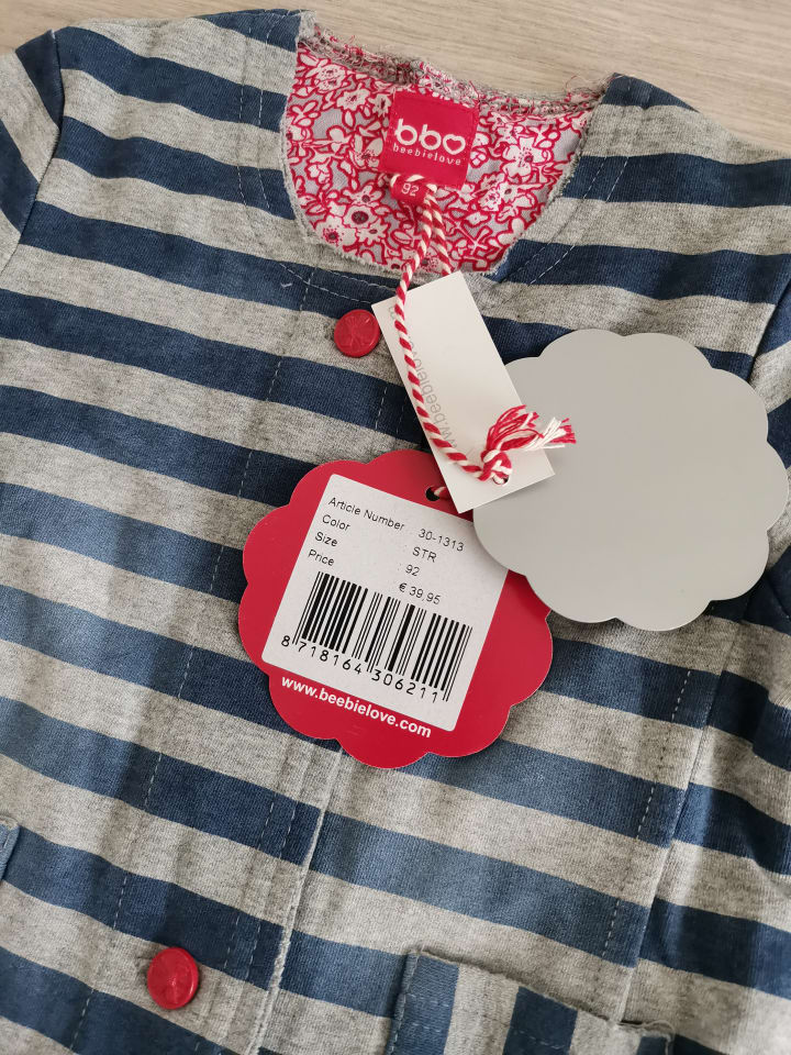Beebielove Cardigan in Grau/ Blau günstig kaufen 92