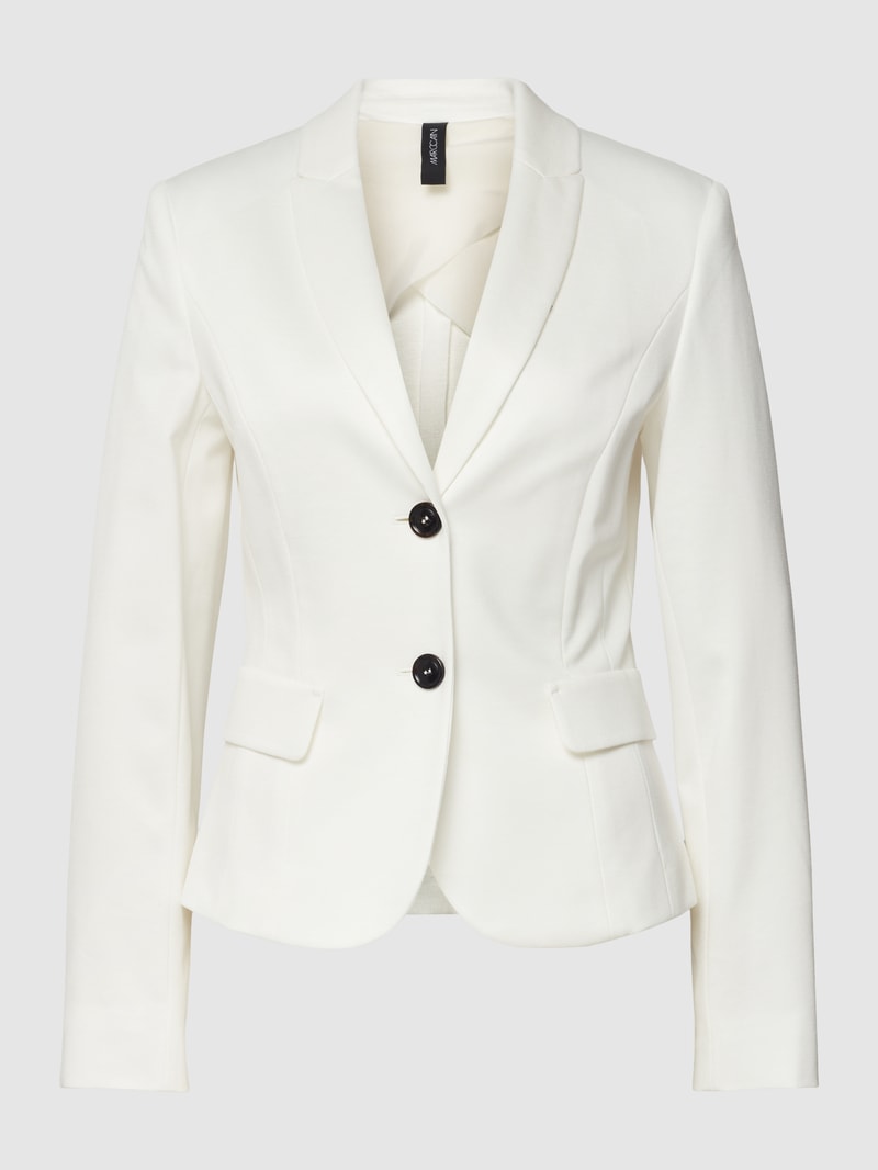 Blazer mit angedeuteten Pattentaschen in offwhite