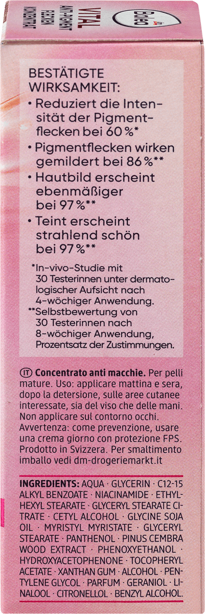 Anti Pigmentflecken Konzentrat Vital, 20 ml
