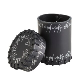 Black Elven Leather Dice Cup