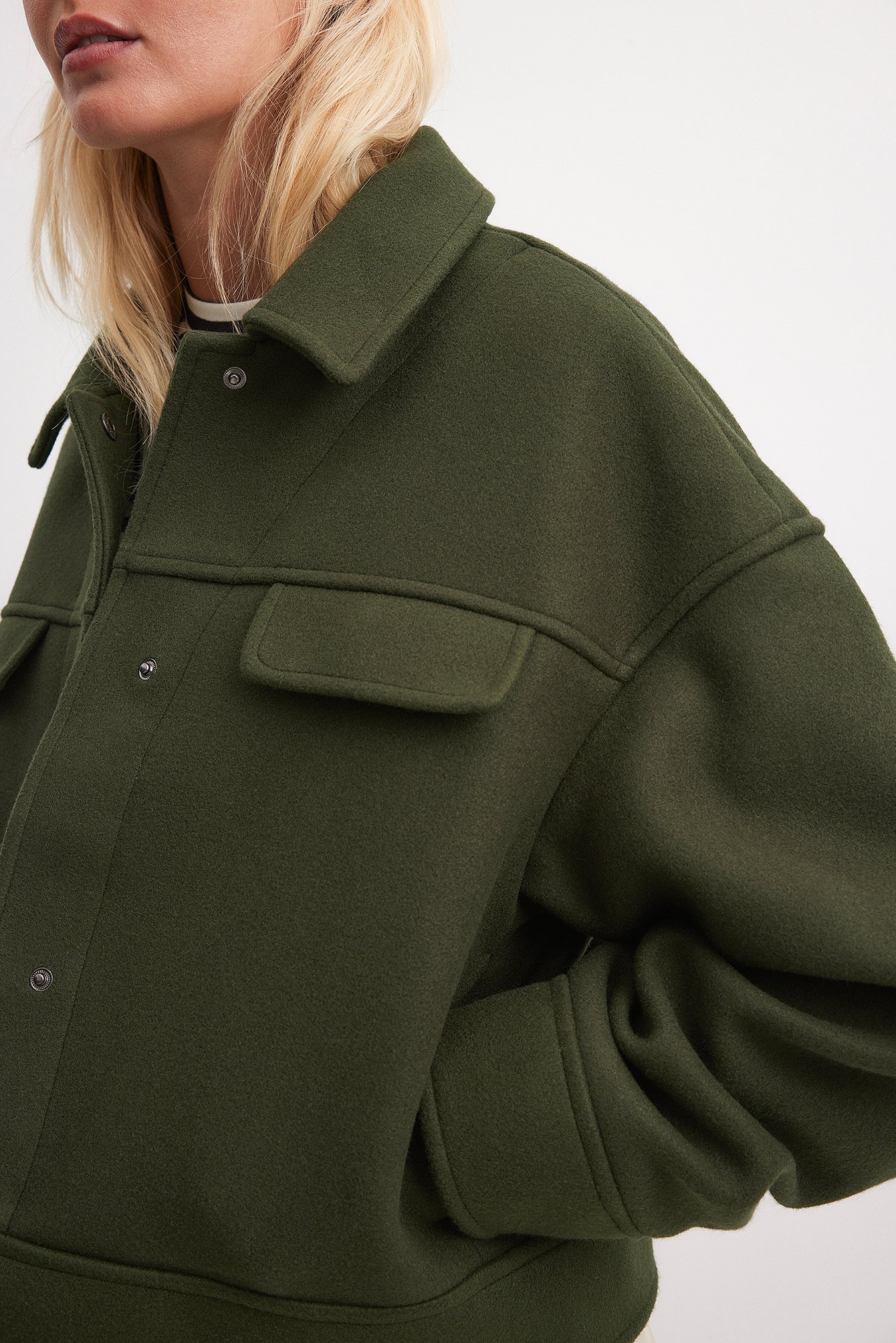 Jacke im Woll-Look
