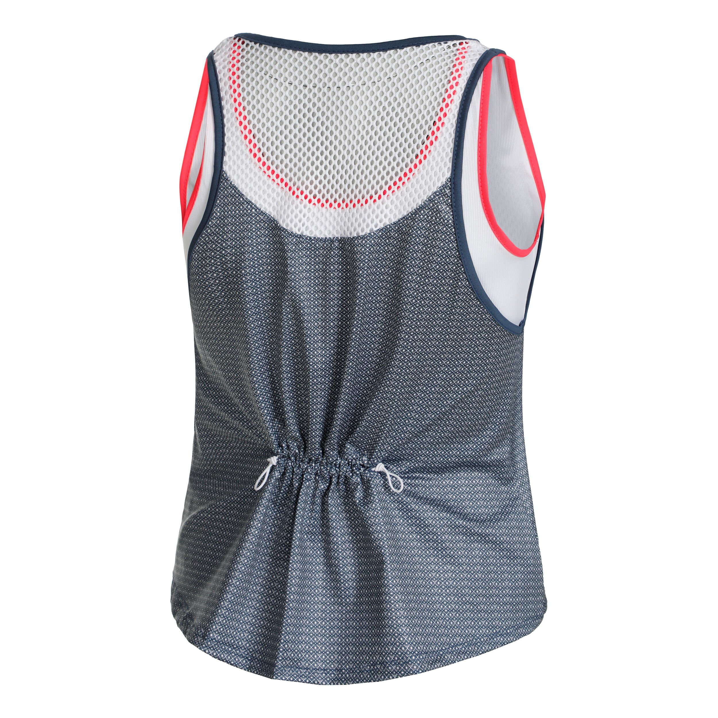 Royal Palm Layer Tank-Top Damen - Blau, Weiß
