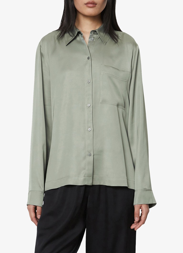 Marc O'Polo  Blouse van satijn