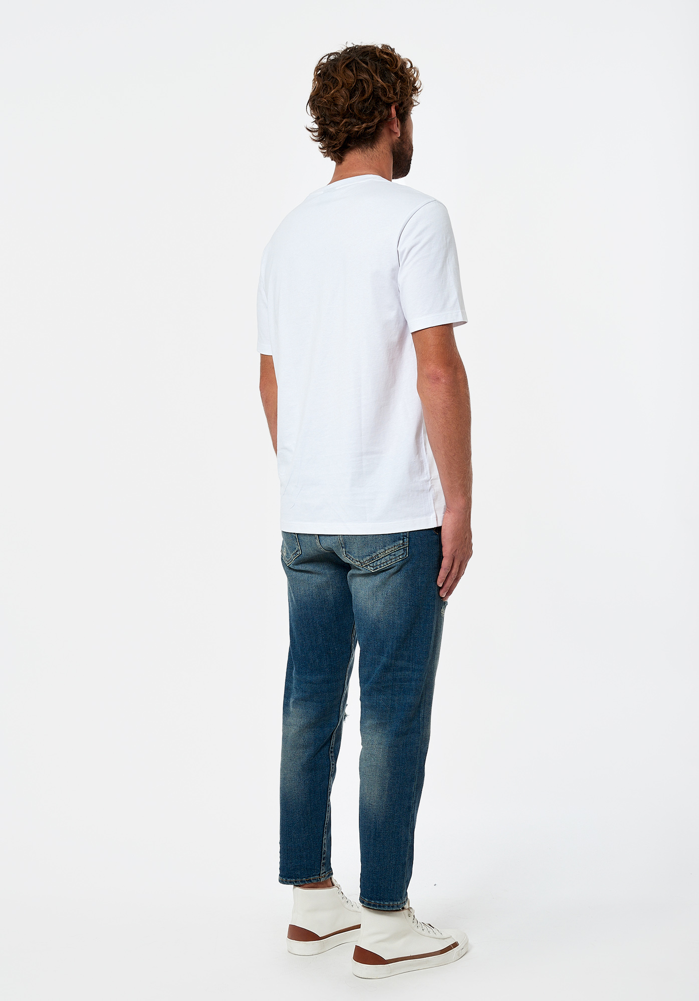 SLOW   T-shirt blanc Homme en 100% coton bio